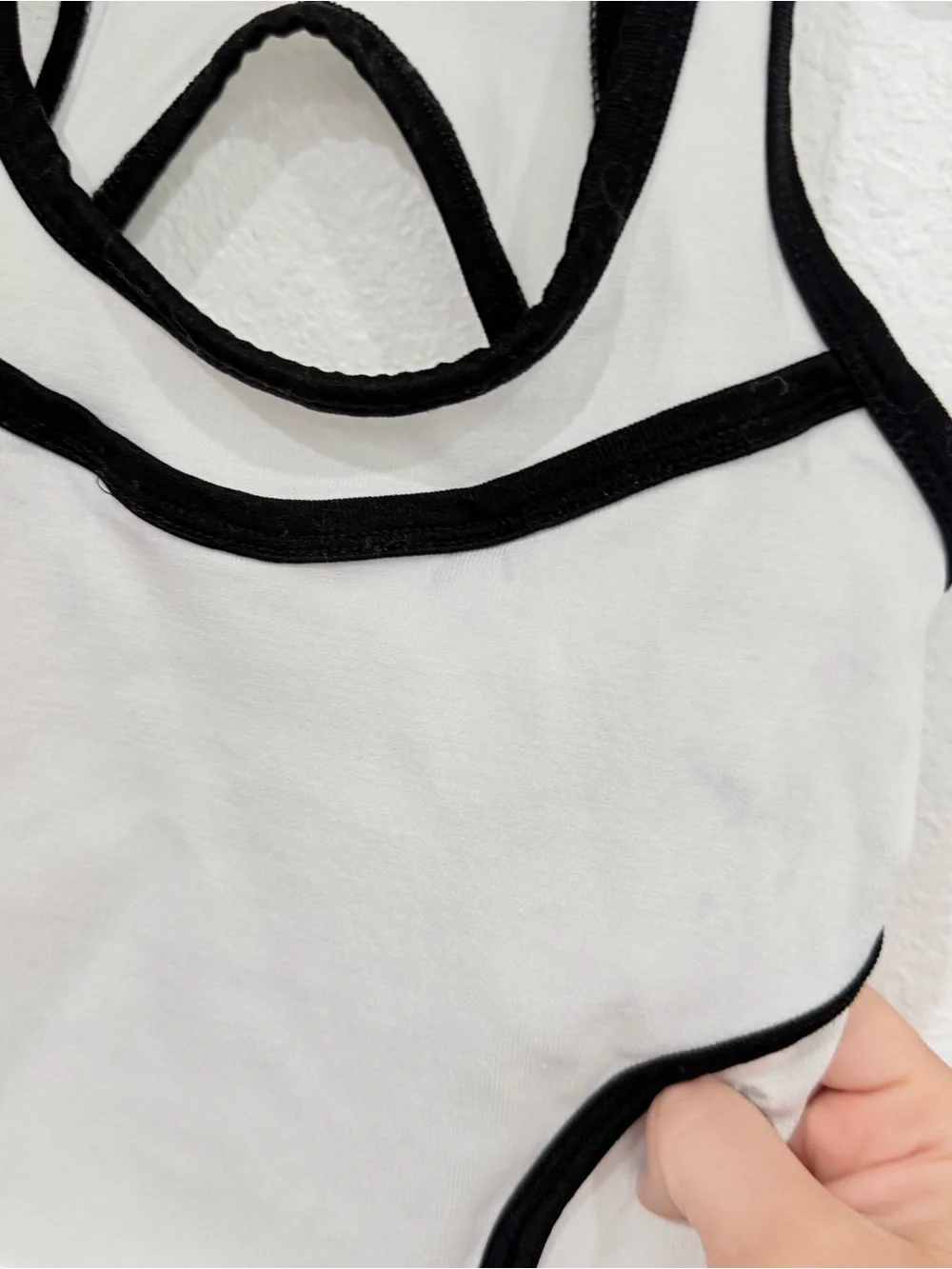 FP Movement Cross Bar Cami White Black Women’s Size X-Small/Small - Picture 3 of 5